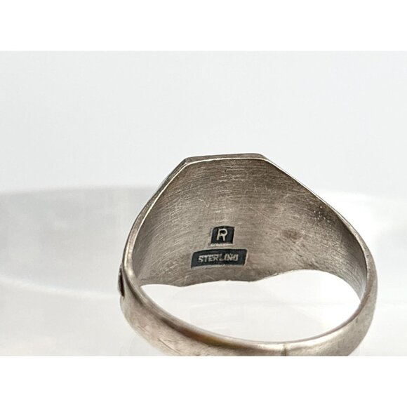 FOE Fraternal Order of Eagles 925 Sterling Silver Vintage Ring - sz 11.25 - Picture 6 of 14
